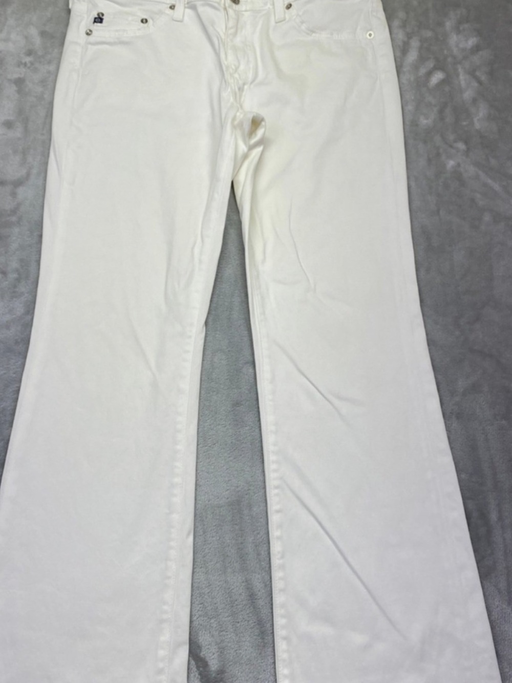 Ag Adriano Goldschmied White Flare Jeans